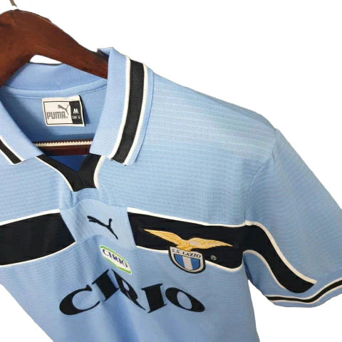 Camisa Lazio Retrô 1999/2000 Azul e Preta - Puma