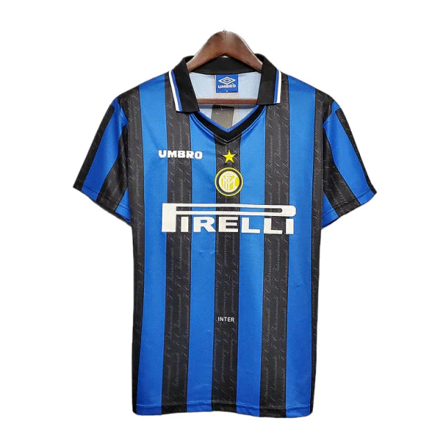 Camisa Retrô Inter de Milão 1997/1998 Azul e Preta