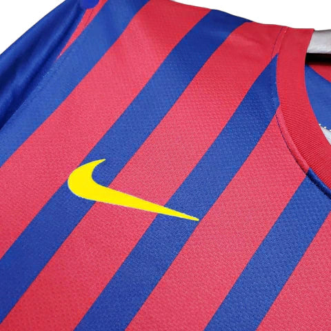 Camisa Retrô Barcelona NIke 2011/12 Masculino Azul e Grená