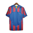 Camisa Retrô Barcelona 2006/07 Masculino Azul e Grená