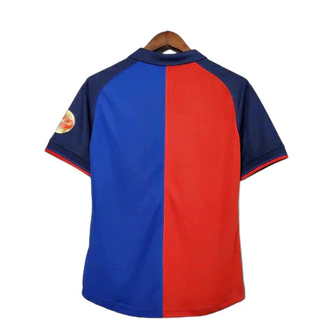 Camisa Retrô Barcelona 100 Anos 1899/99 Azul e Grená