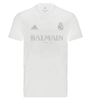 Camisa Real Madrid x Balmain Refletiva Torcedor Adidas 2023/24 - Branco
