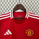 Camisa Manchester United I Home 2024/25 Torcedor Masculino Vermelho